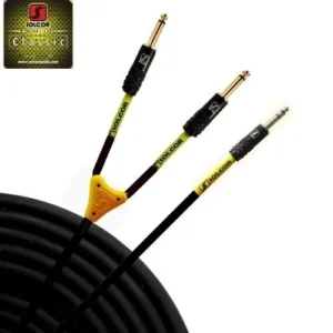Cable inserto plug stereo a 2 plug mono Solcor