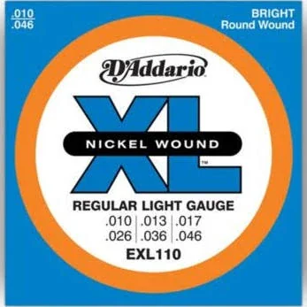 Encordado guitarra eléctrica D'Addario EXL110 níquel 10-46