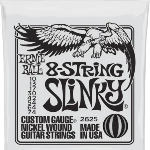 Encordado guitarra eléctrica de 8 cuerdas Ernie Ball Slinky 10-74