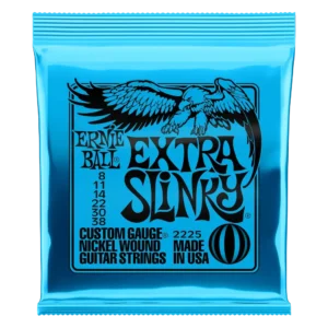 Encordado guitarra eléctrica Ernie Ball Extra Slinky 8-38