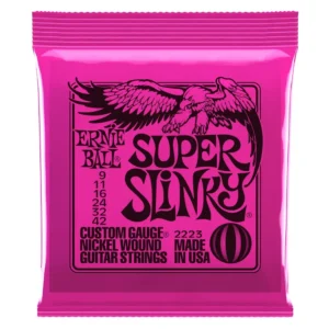 Encordado guitarra eléctrica Ernie Ball Super Slinky 9-42