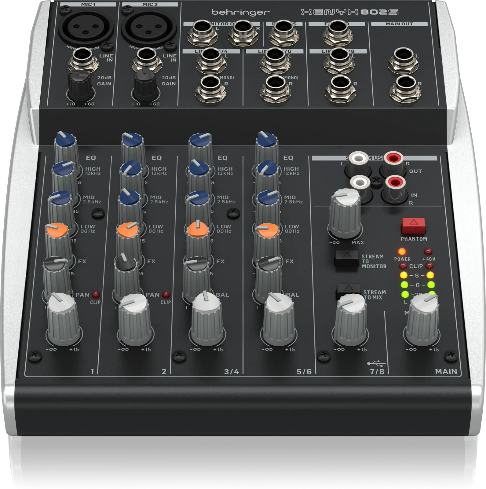 Mezcladora Behringer XENYX 802S con USB