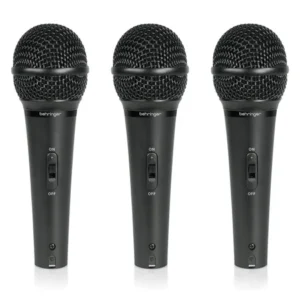 Paquete de 3 micrófonos dinámicos Behringer ULTRAVOICE XM1800S